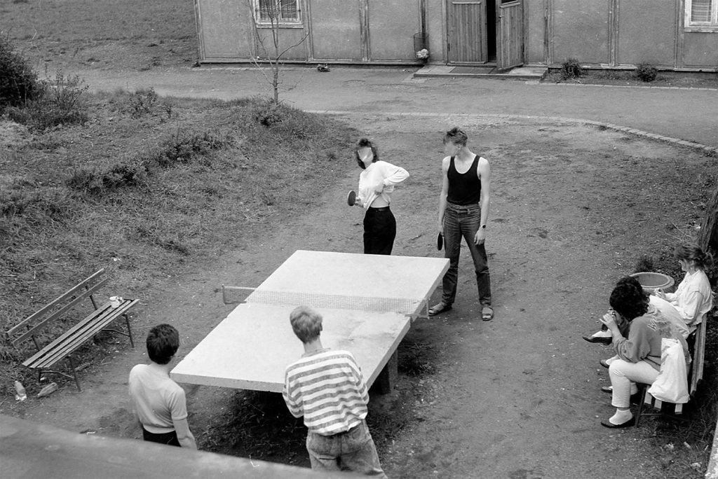 Tischtennisplatte im Lehrlingswohnheim